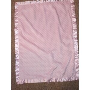 Baby Starters 30x40‎ Inches Pink Mainly Dots Satin Plush Baby Blanket